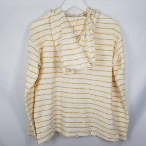 Hem & Thread Yellow Striped Snap Up Hoodie - Picture 6 of 8